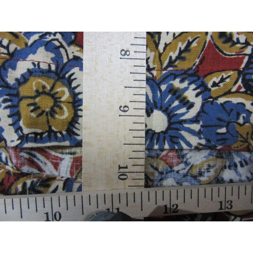 Faherty Tank Top Womens Linen Blend Floral Print Red Blue Square Neck Small - Picture 10 of 11